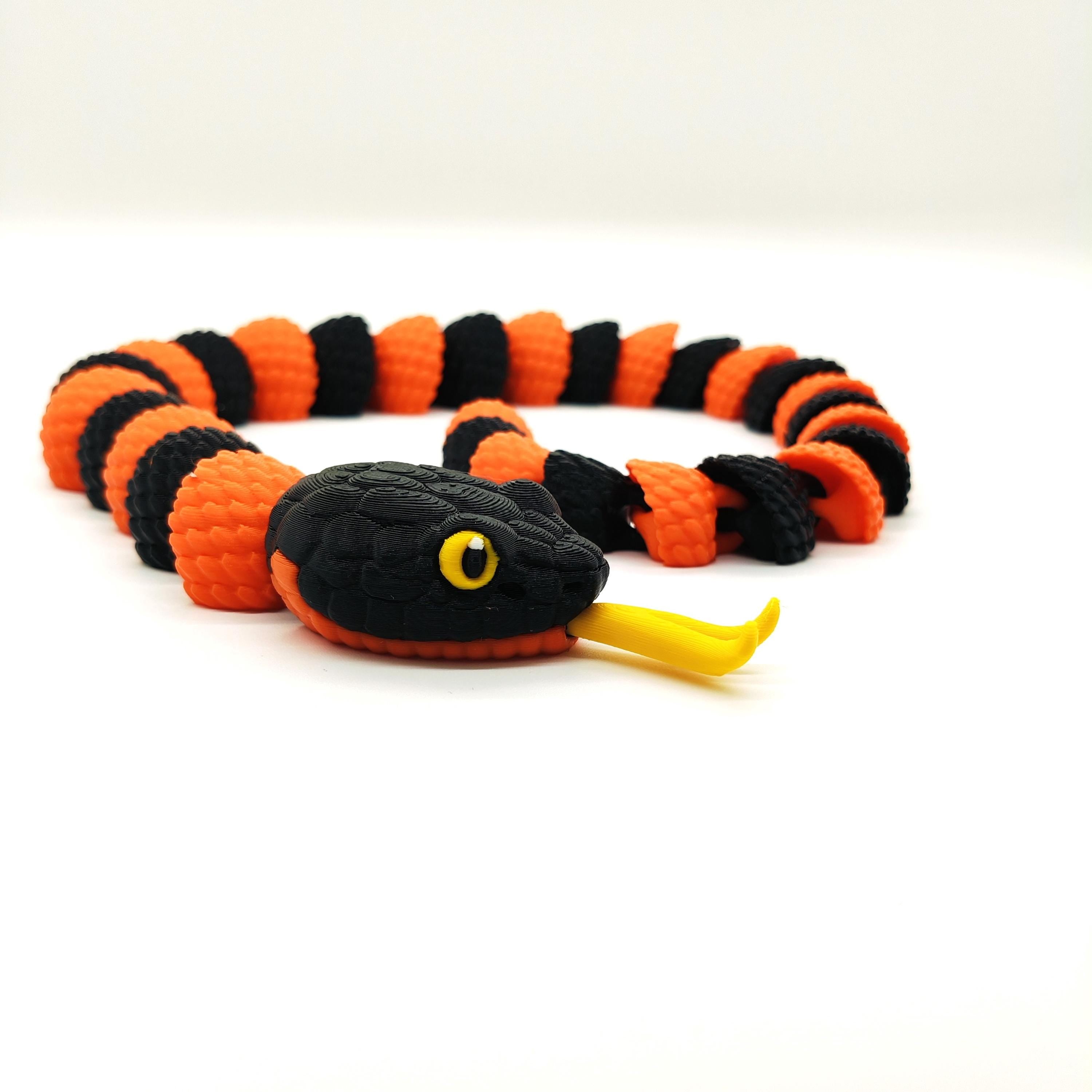 Copperhead Snake Toy - Movable Snake Figure, Perfect for Display, or Educational Use, Gift for Snake Lovers and Nature Enthusiasts